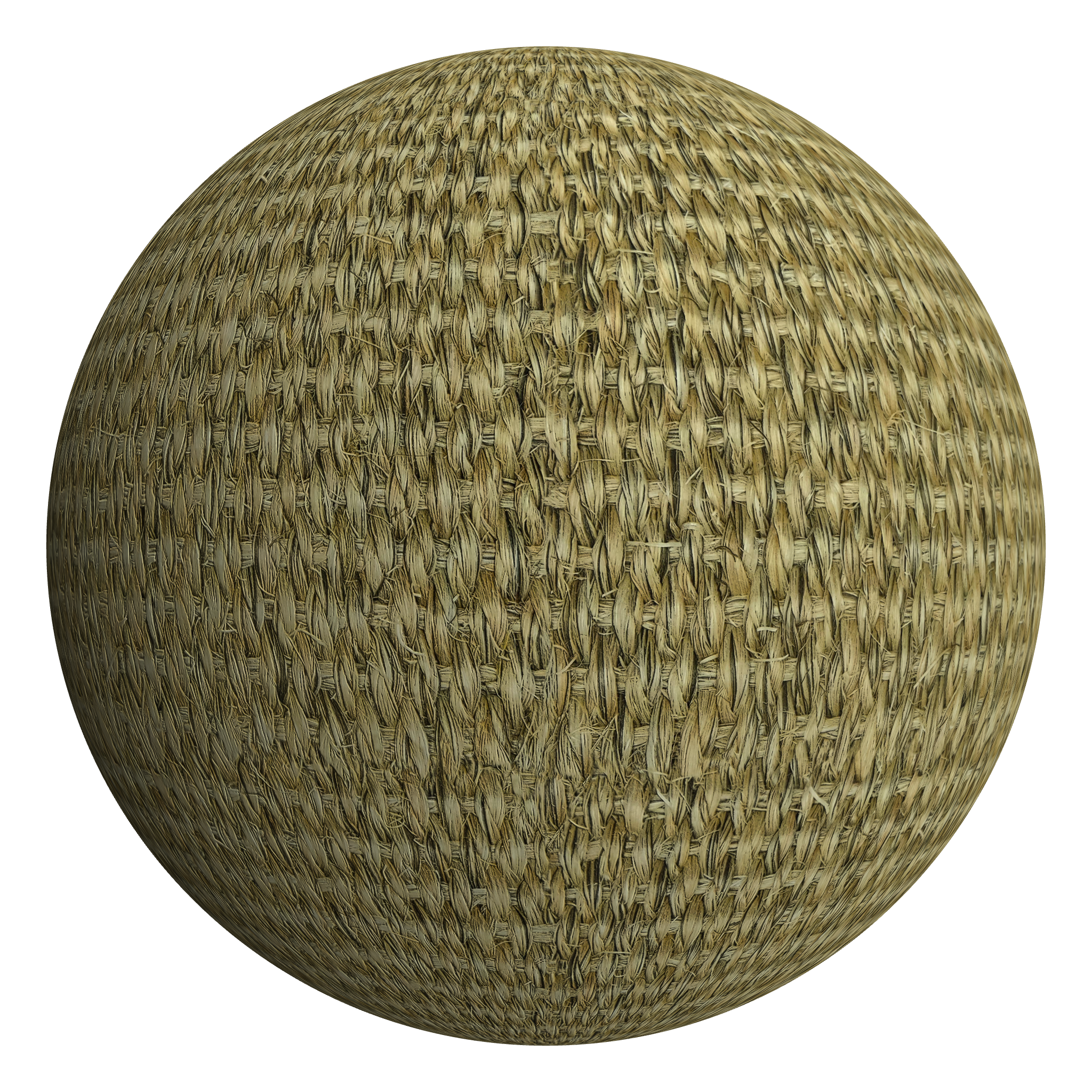 3D sphere preview of Sisal Linen - Weave seamless texture