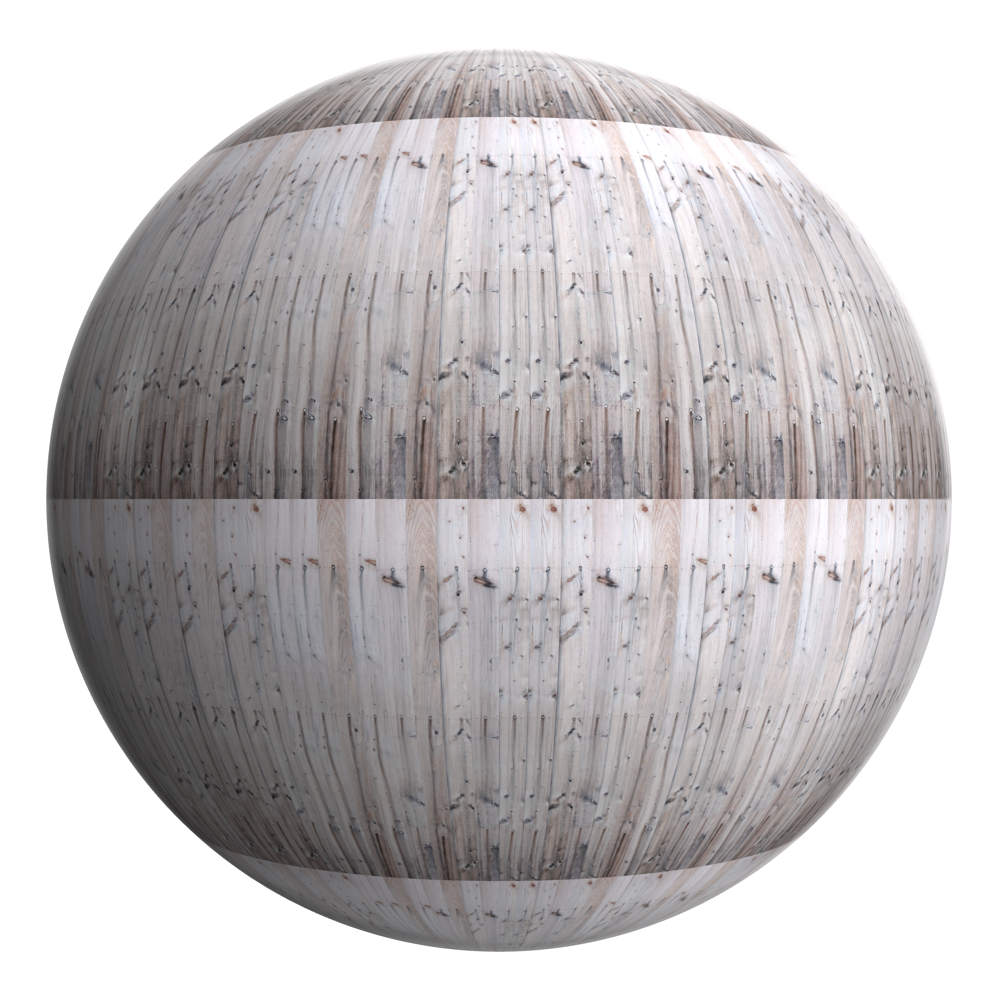 3D sphere preview of Weathered Larch Cladding, Stack seamless texture