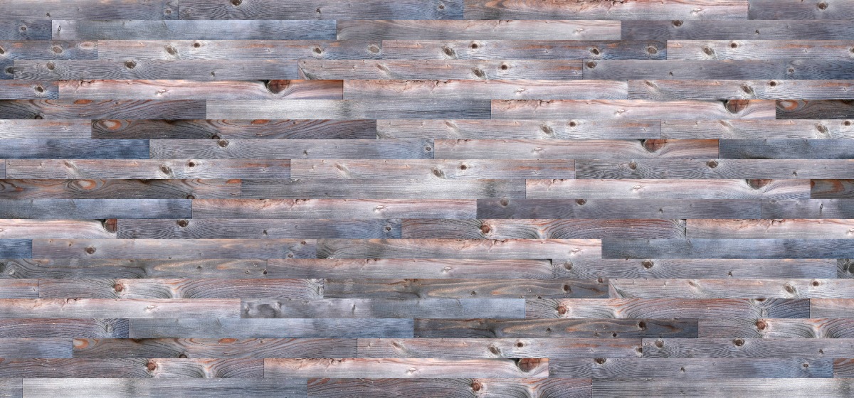 A seamless wood texture with weathered larch cladding boards arranged in a Staggered pattern