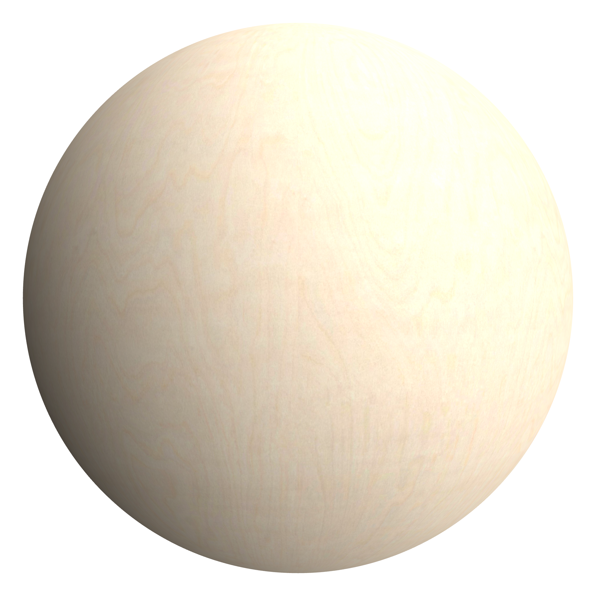 3D sphere preview of Birch Plywood seamless texture
