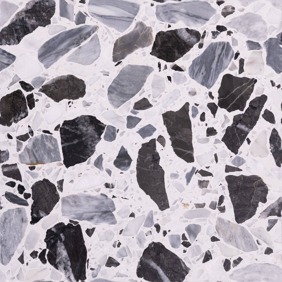 A seamless terrazzo texture with egea 8320 units arranged in a None pattern
