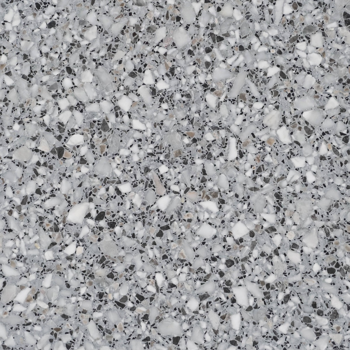 A seamless terrazzo texture with egea 9230 units arranged in a None pattern