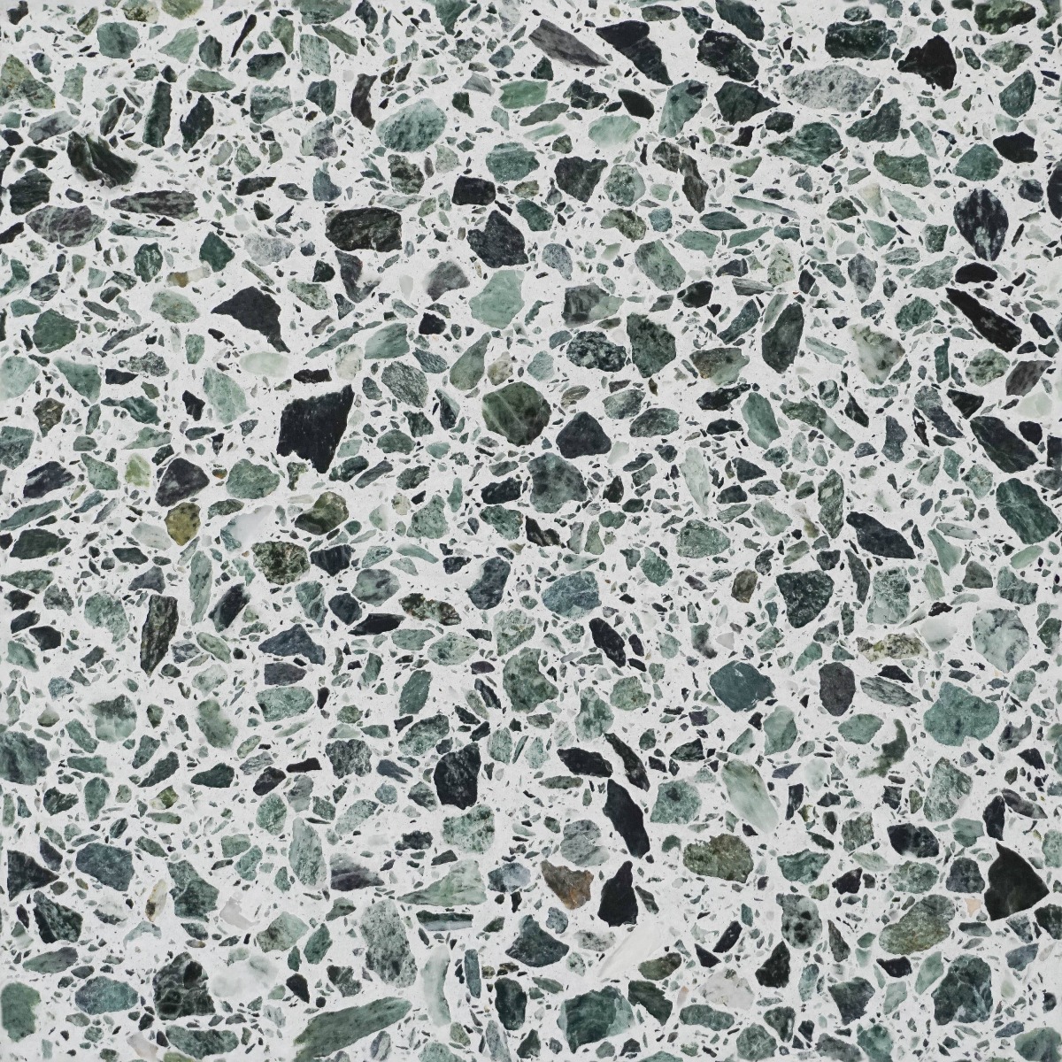 A seamless terrazzo texture with egea 9432 units arranged in a None pattern