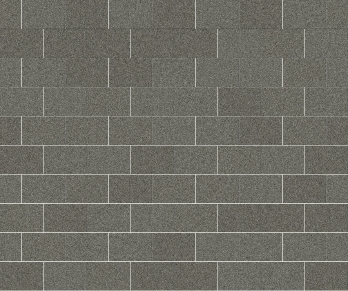 A seamless stone texture with m1111 sdm451 pensy black granite - flamed blocks arranged in a Stretcher pattern