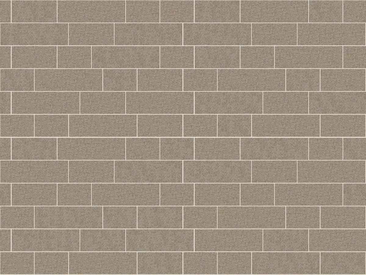 A seamless stone texture with m1236 sdm486 amber granite - sand blasted blocks arranged in a Paving - Running Bond  - Sawn Edge - Dimensional 22 Pieces 3 Sizes - DP087 pattern