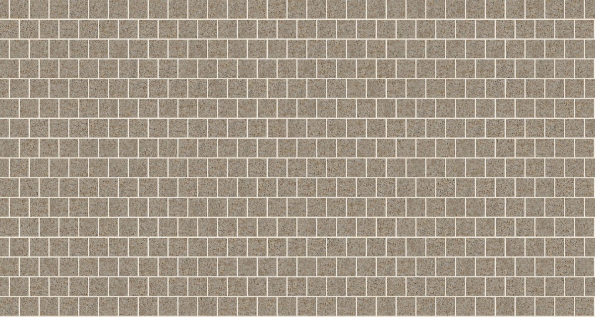 A seamless stone texture with m1236 sdm486 amber granite - sand blasted blocks arranged in a Stretcher pattern