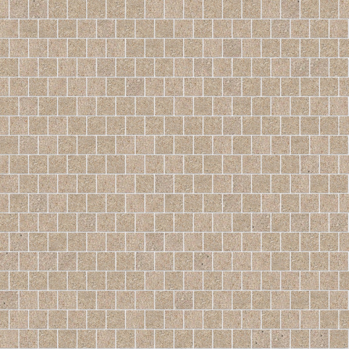 A seamless stone texture with m847 sdm425 yellow wheat granite - sand blasted blocks arranged in a Stretcher pattern