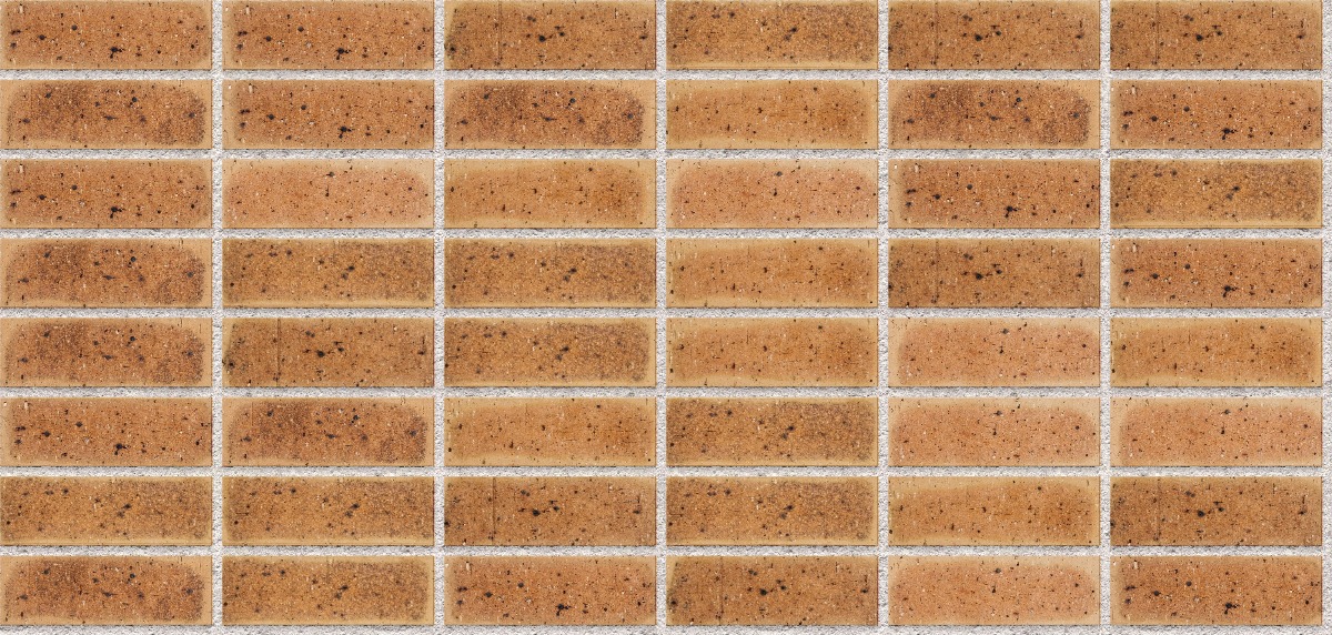 A seamless brick texture with autumn wheat travertine fbs units arranged in a Stack pattern