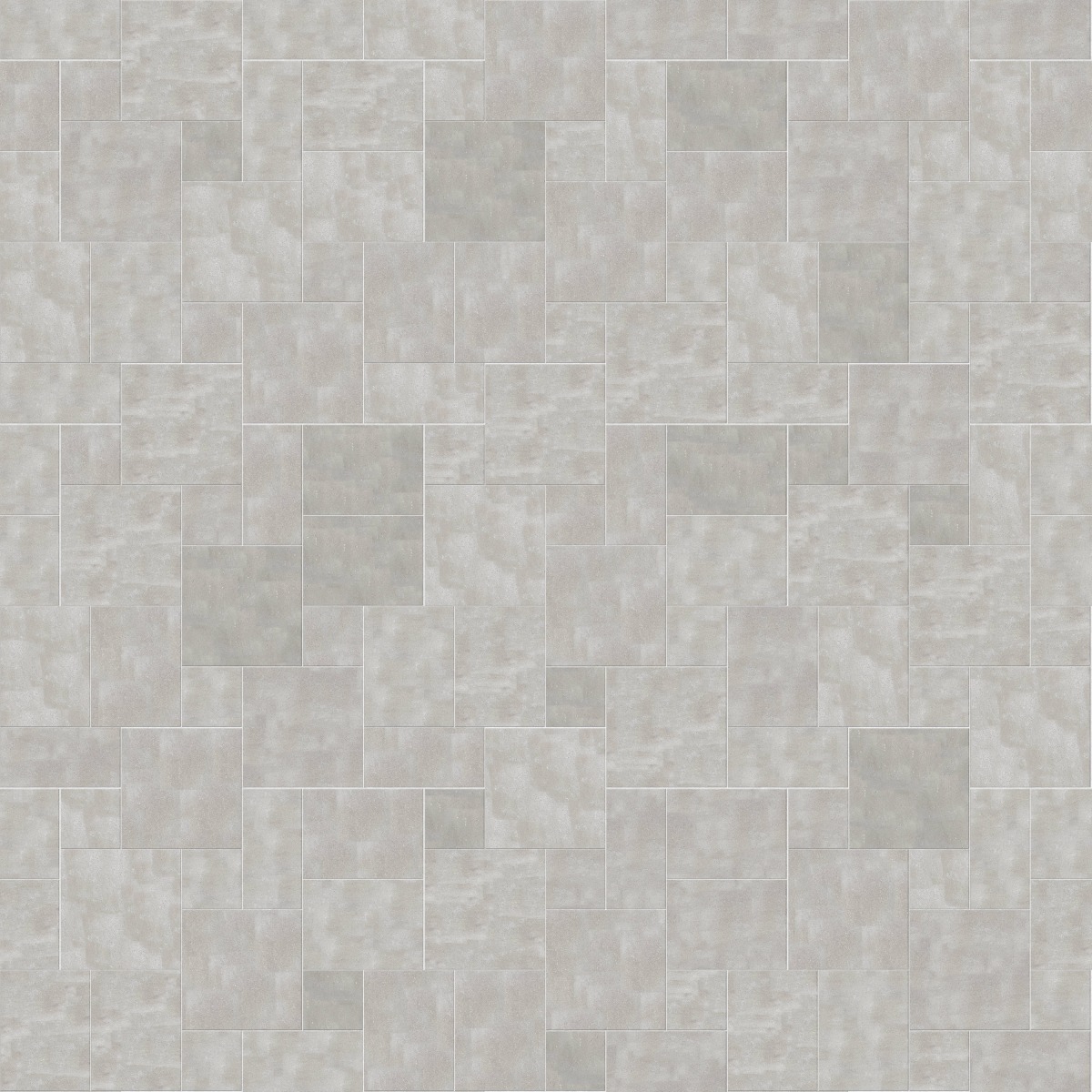 A seamless stone texture with m1086 sdm491 northern bay limestone - acid washed blocks arranged in a Paving - Universal  - Sawn Edge - Dimensional 14 Pieces 4 Sizes - DP094 pattern