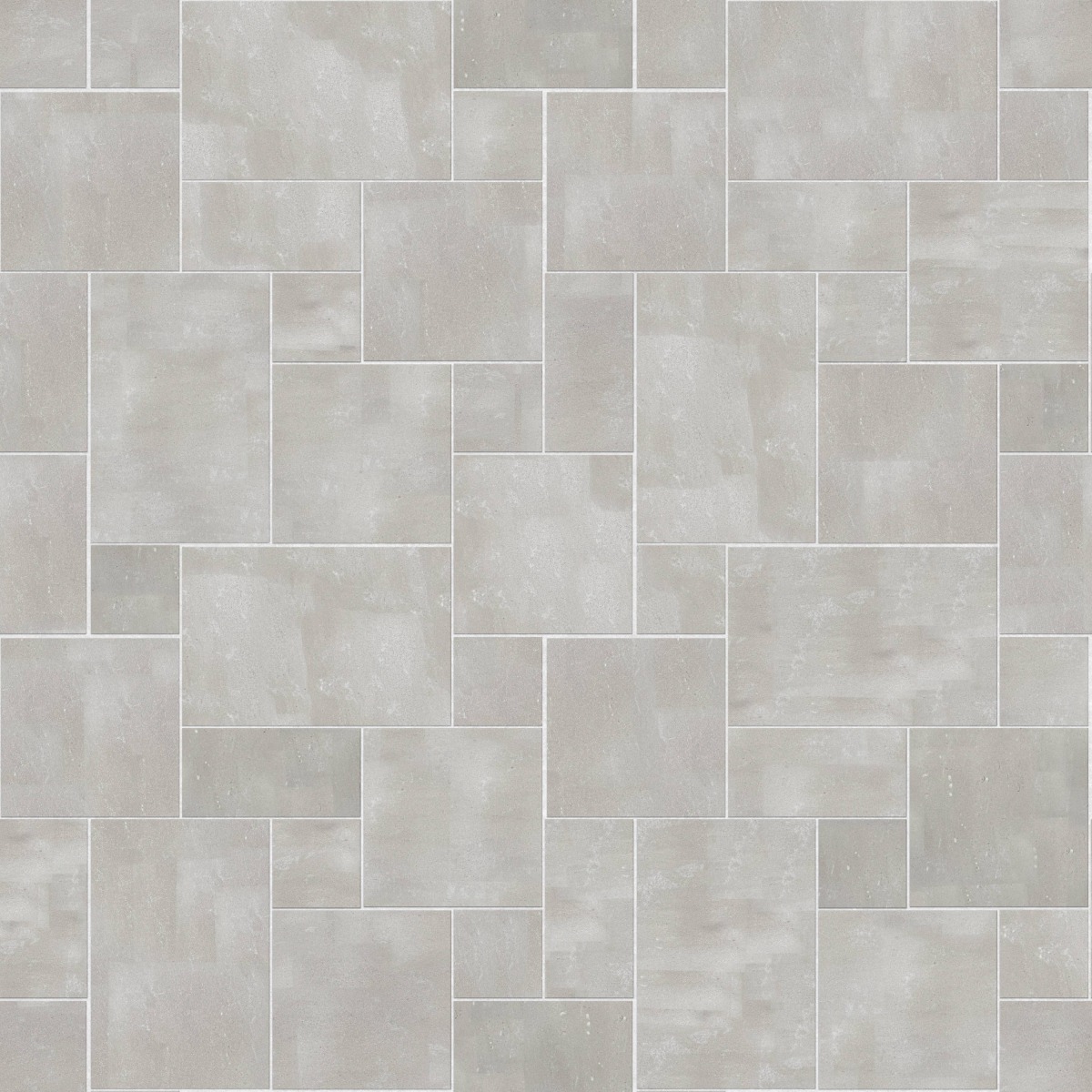 A seamless stone texture with m1086 sdm491 northern bay limestone - acid washed blocks arranged in a Paving - Universal - Sawn Edge - Dimensional 12 Pieces 4 Sizes - DP086 pattern