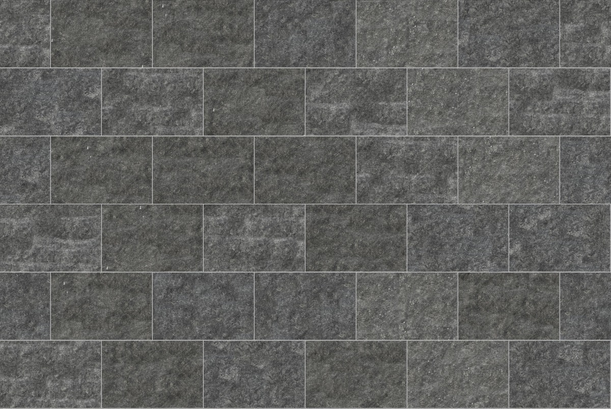 A seamless stone texture with m546 sdm498 belgian bluestone - enoluce blocks arranged in a Stretcher pattern