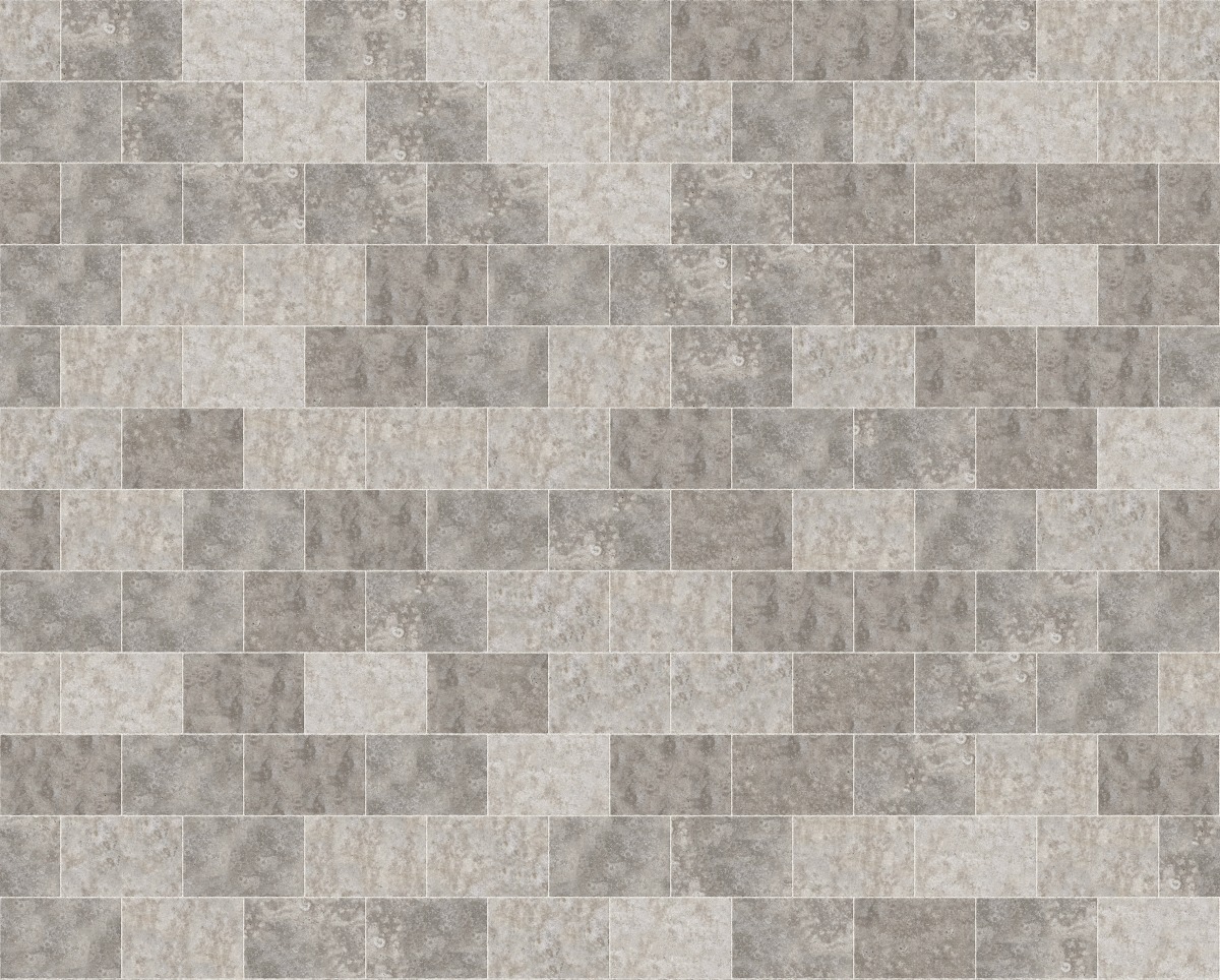 A seamless stone texture with m735 sdm394 bavarian dolomite gray limestone - antiqued blocks arranged in a Stretcher pattern