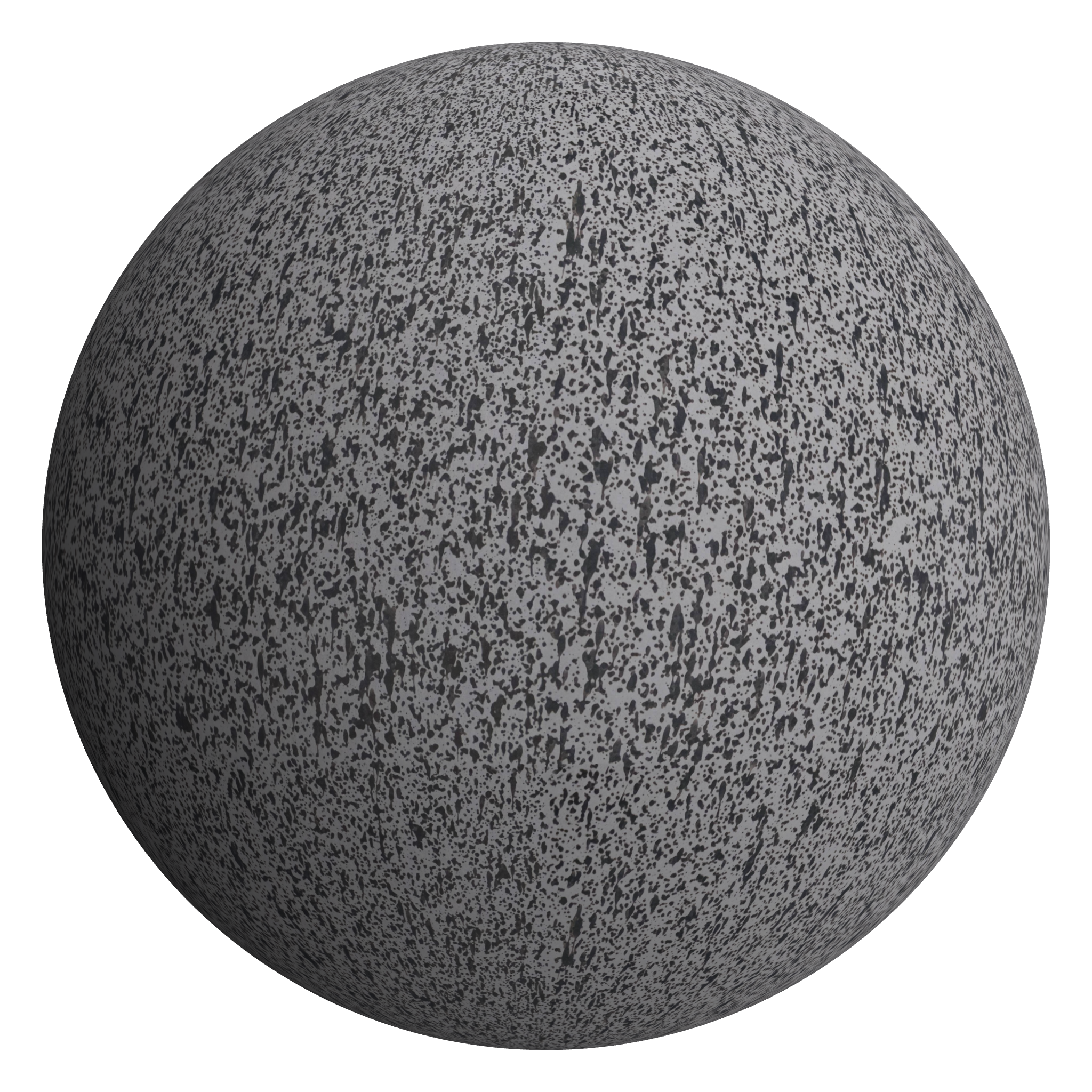 3D sphere preview of Zinc Rain Lacquered seamless texture