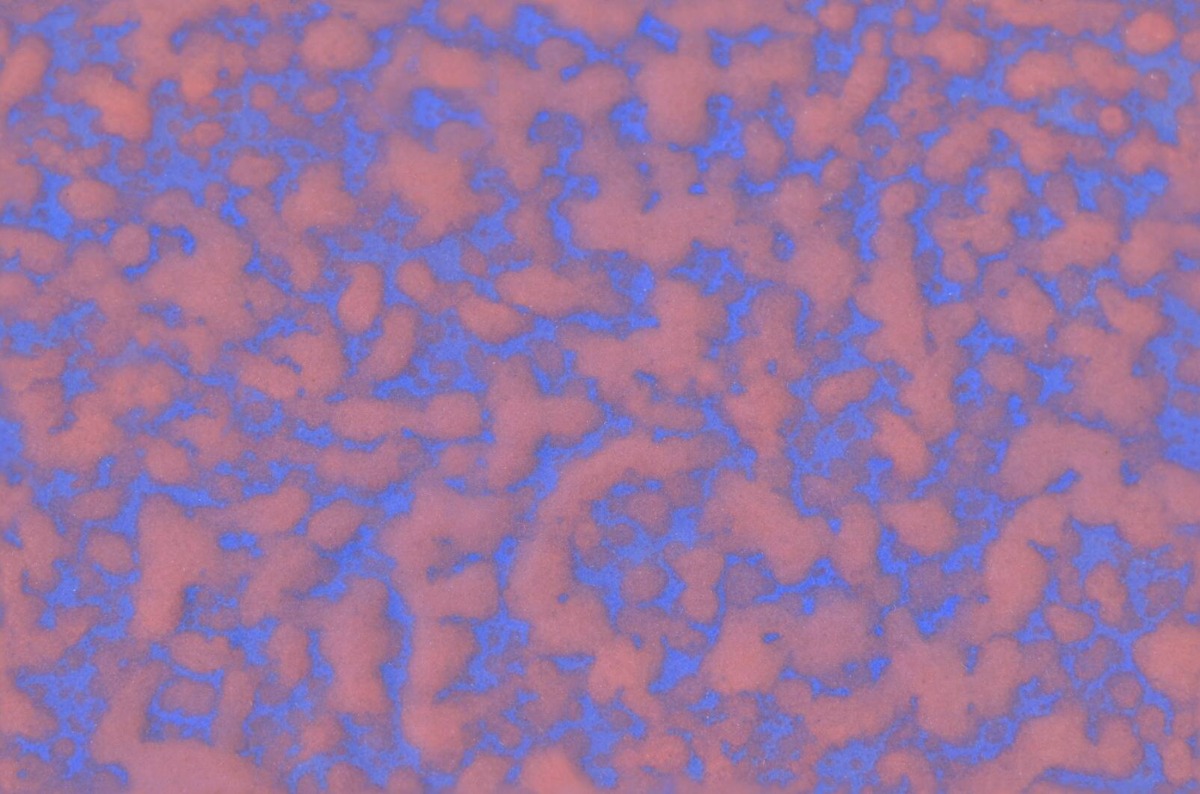 A seamless surfaces texture with blue red mottle:  a19492 14" / a19495 mottle units arranged in a None pattern
