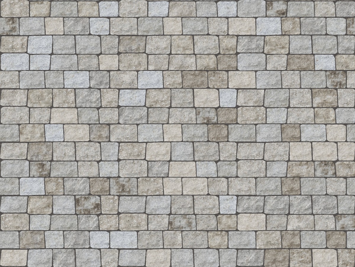 A seamless stone texture with m1207 sdm528 reclaimed new england granite - bridge squares - weathered & worn blocks arranged in a Paving - Squares & Rectangles - Split Edge - Random Lengths 12-20'' Random Widths 11-13''- DP127 pattern