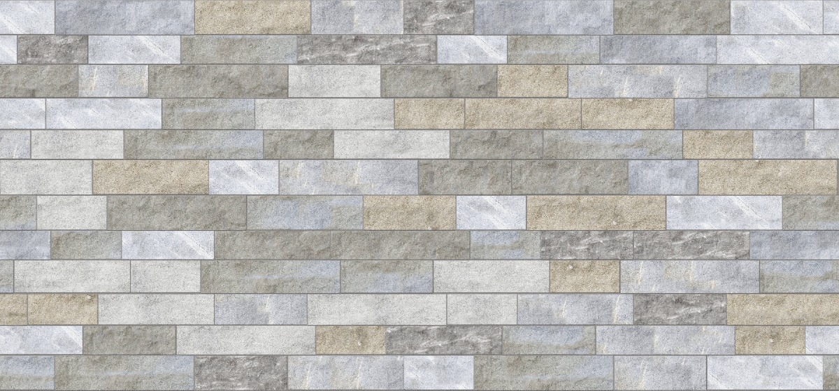 A seamless stone texture with m1308 sdm518 heritage plank granite - full color - split-face blocks arranged in a Paving - Planks 36'' 48'' 60'' 72'' Lengths X 18'' 15'' 17'' 16'' 15'' 18'' Widths - DP126 pattern