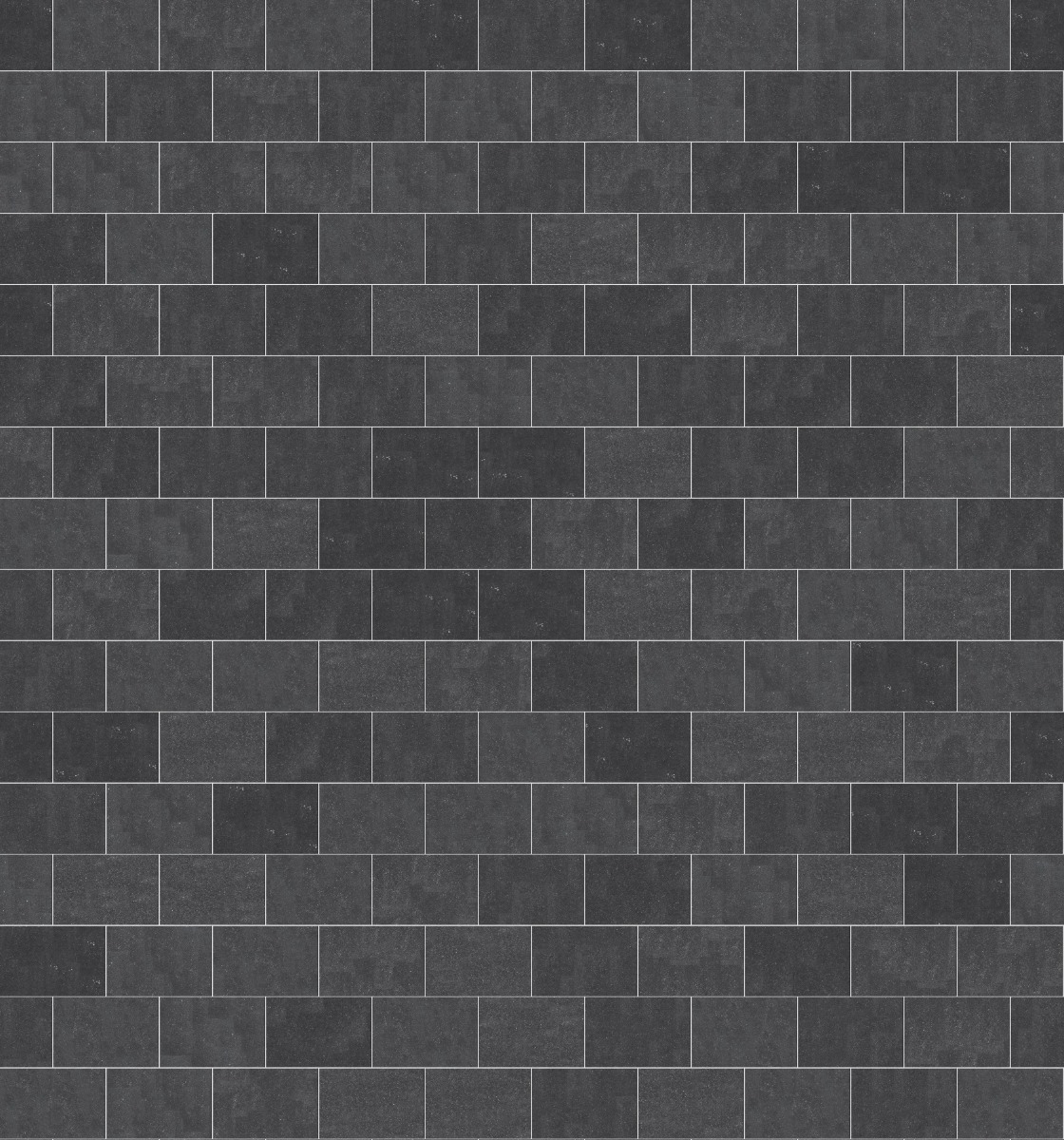 A seamless stone texture with m546 sdm487 belgian bluestone - honed dark blocks arranged in a Stretcher pattern