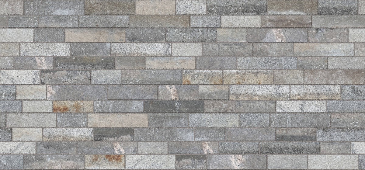 A seamless stone texture with m87 sdm453 reclaimed third generation granite curbstone - weathered & worn blocks arranged in a Paving - Planks 36'' 48'' 60'' 72'' Lengths X 18'' 15'' 17'' 16'' 15'' 18'' Widths - DP126 pattern