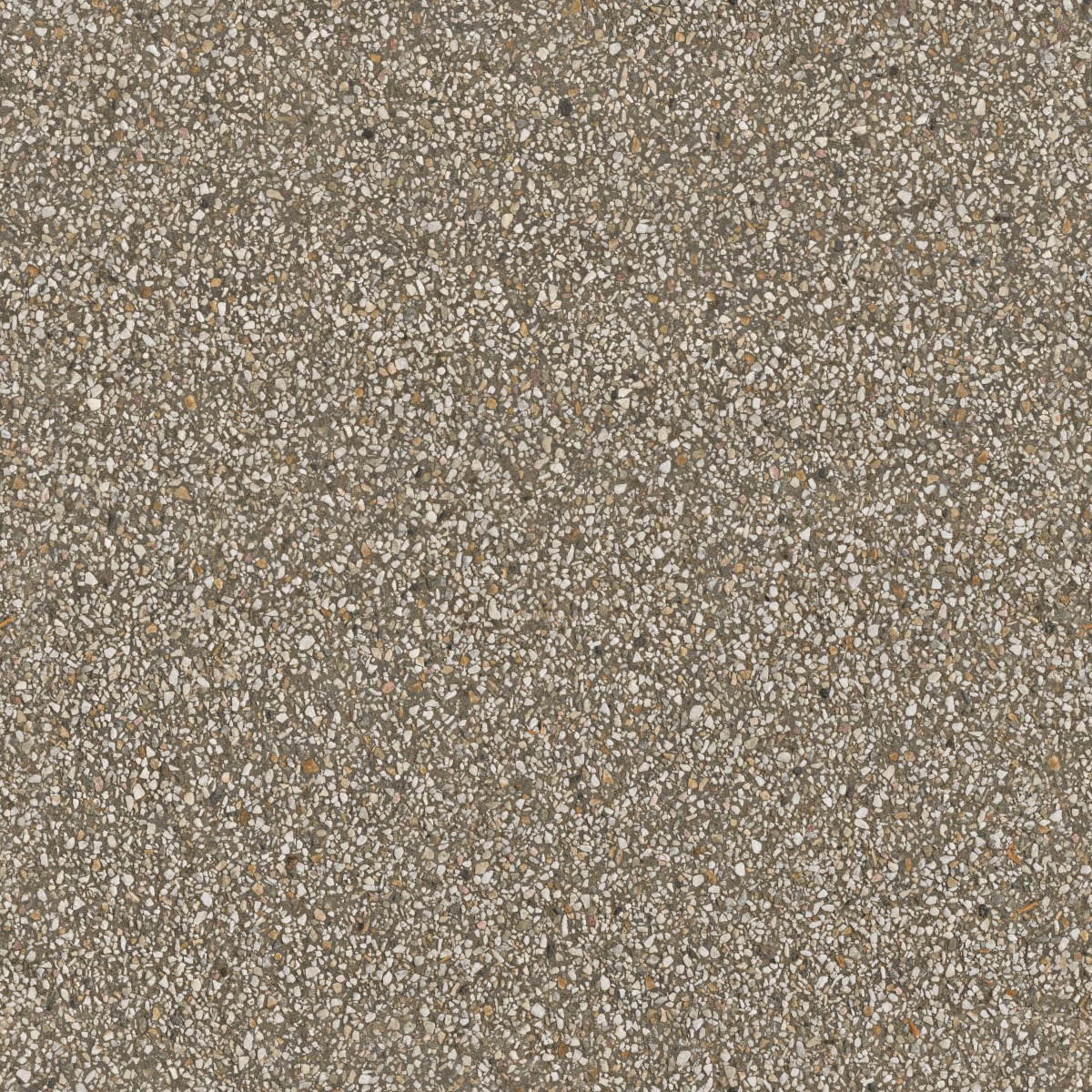 A seamless concrete texture with pebble cemented floor blocks arranged in a None pattern