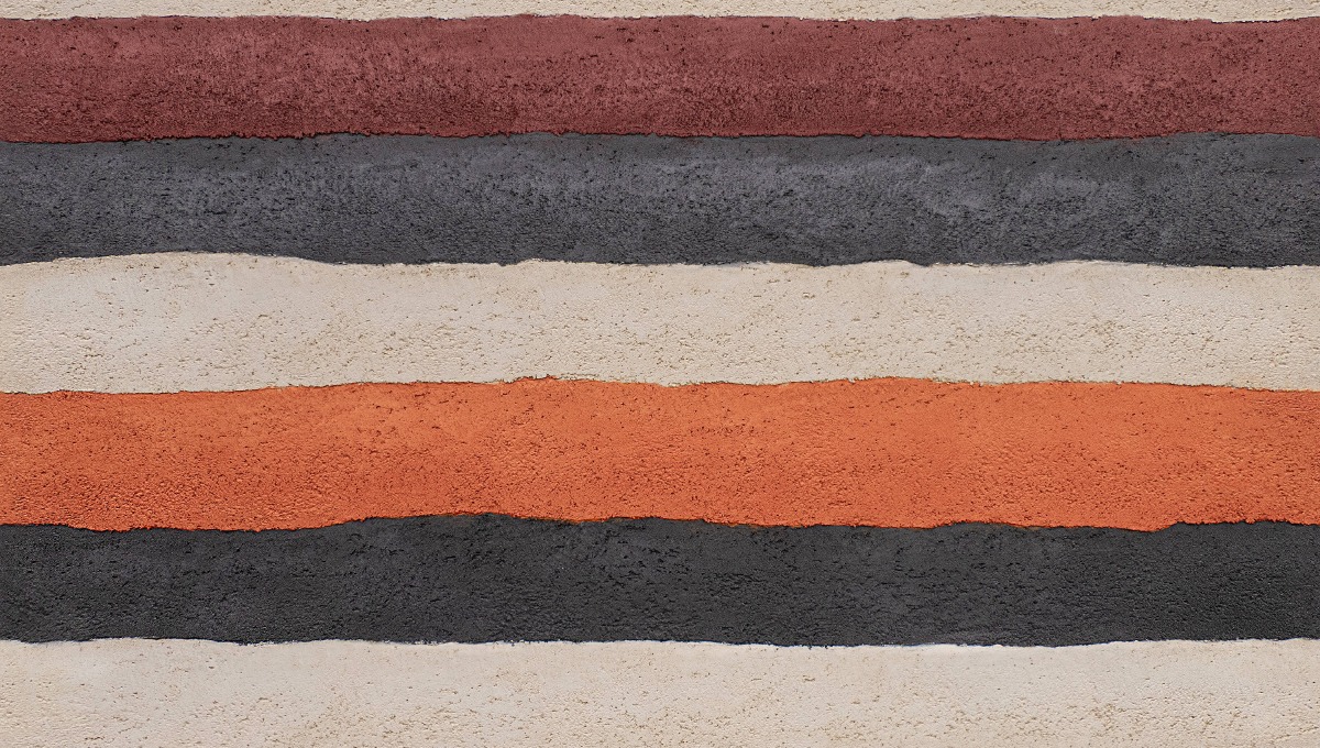 A seamless finishes texture with rammed earth - tropical ground units arranged in a None pattern