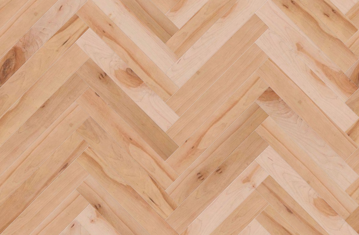 A seamless wood texture with real american maple_2a boards arranged in a Herringbone pattern
