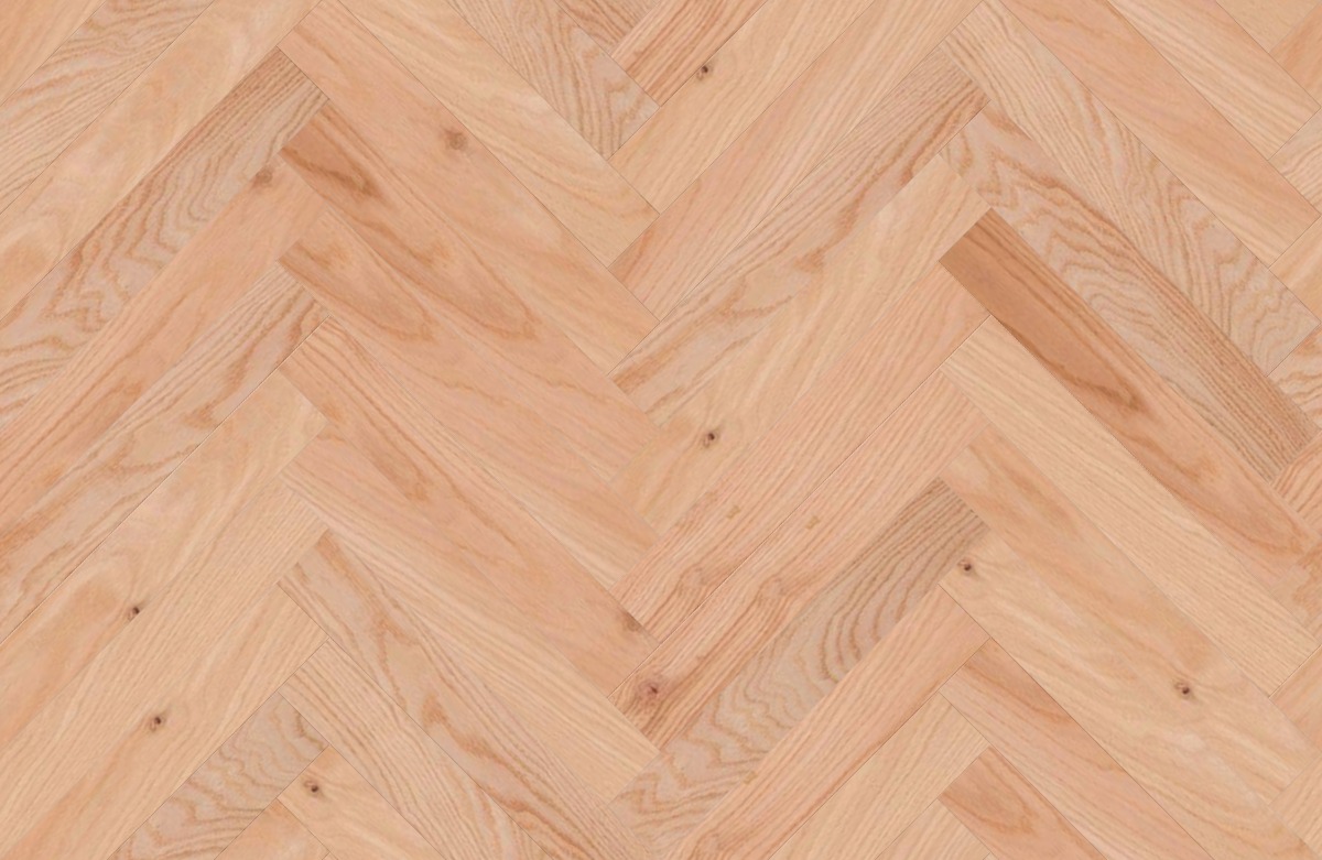 A seamless wood texture with real american red oak_1c boards arranged in a Herringbone pattern