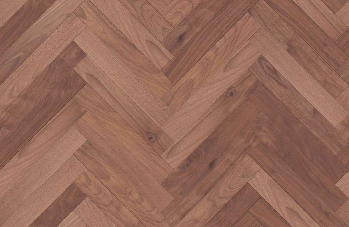 A seamless wood texture with real american walnut_fas boards arranged in a Herringbone pattern