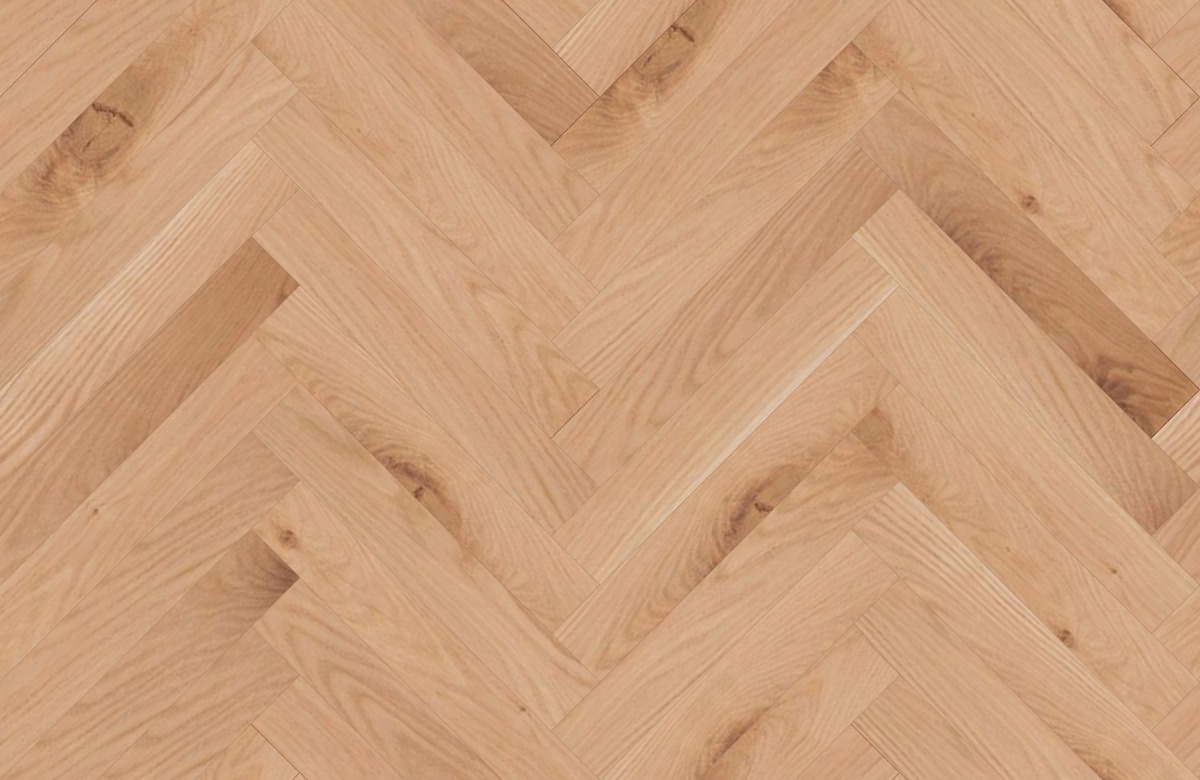 A seamless wood texture with real american white oak_2a boards arranged in a Herringbone pattern