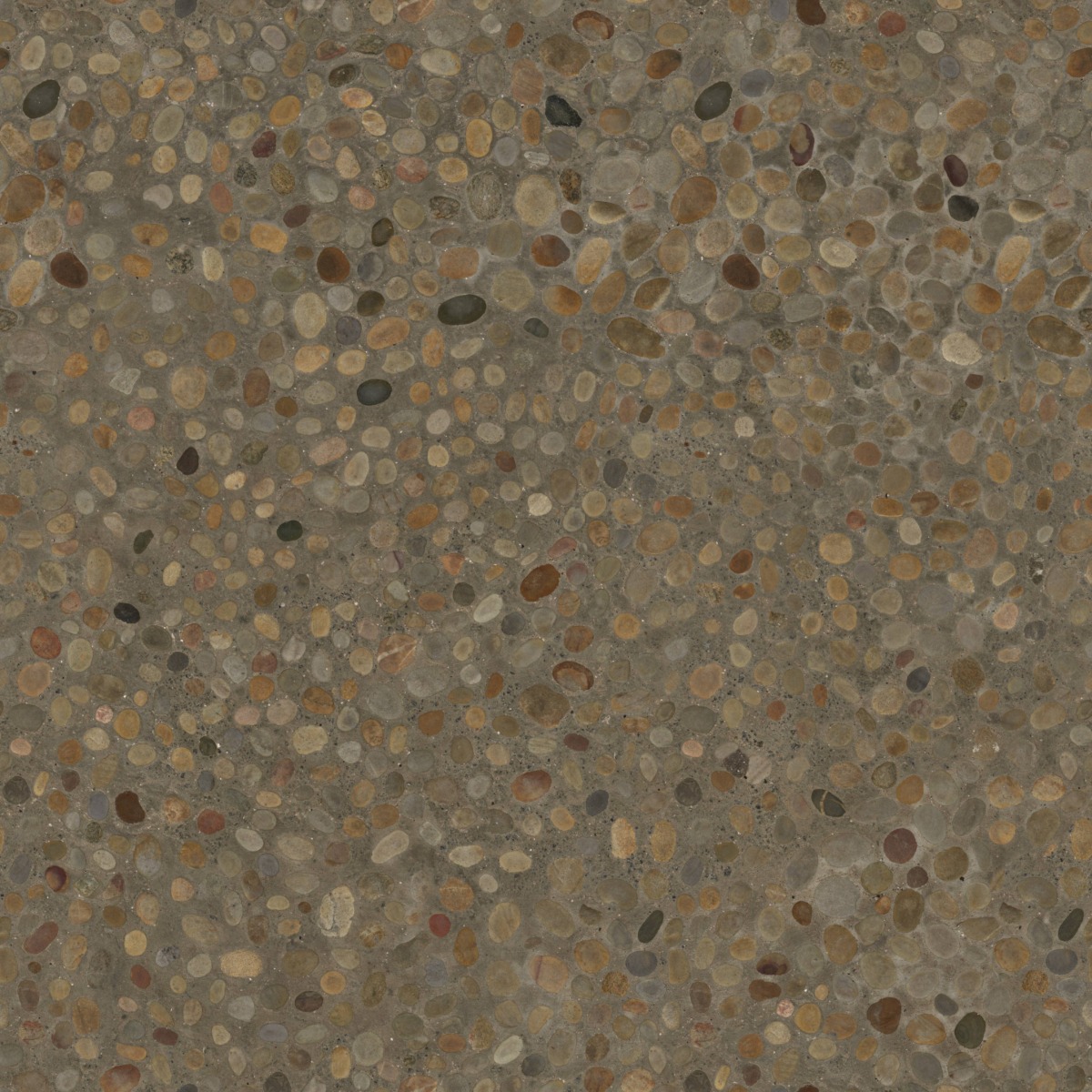 A seamless landscaping texture with rock embedded concrete units arranged in a None pattern