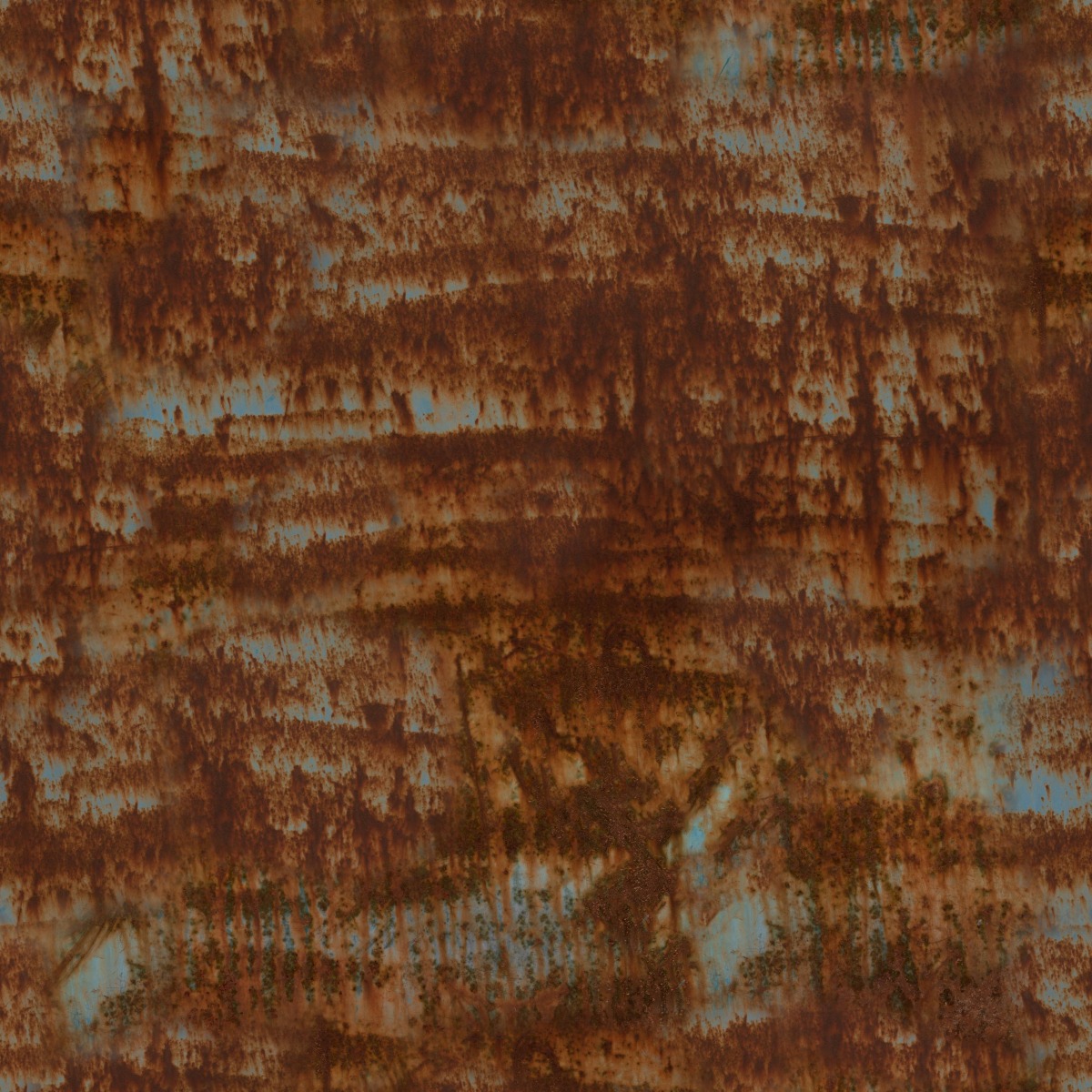 A seamless metal texture with rusty metal sheets arranged in a None pattern
