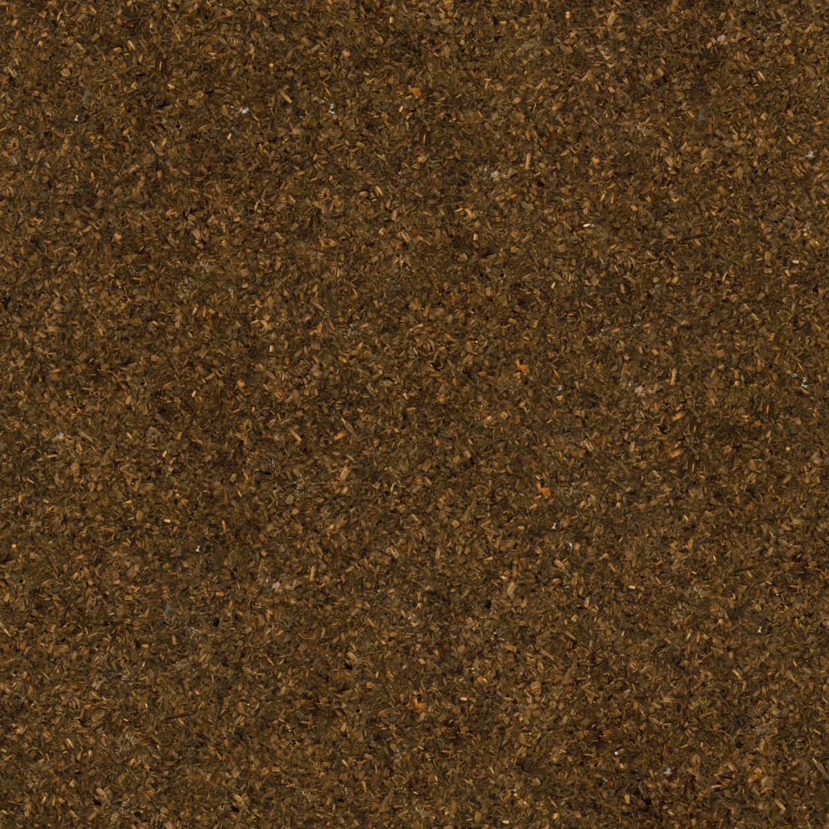 A seamless landscaping texture with wood chips units arranged in a None pattern