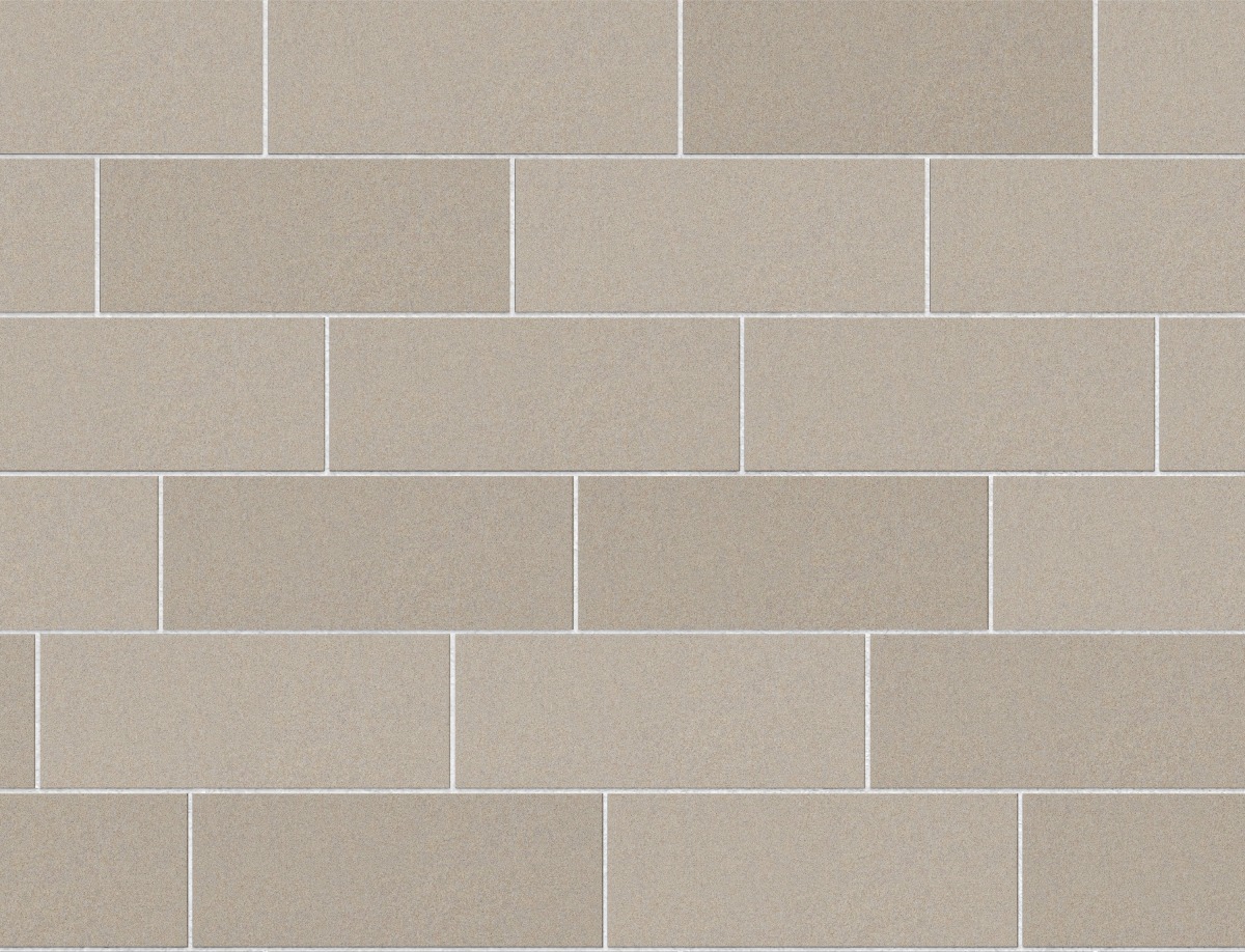 A seamless stone texture with border buff ashlar walling blocks arranged in a Staggered pattern