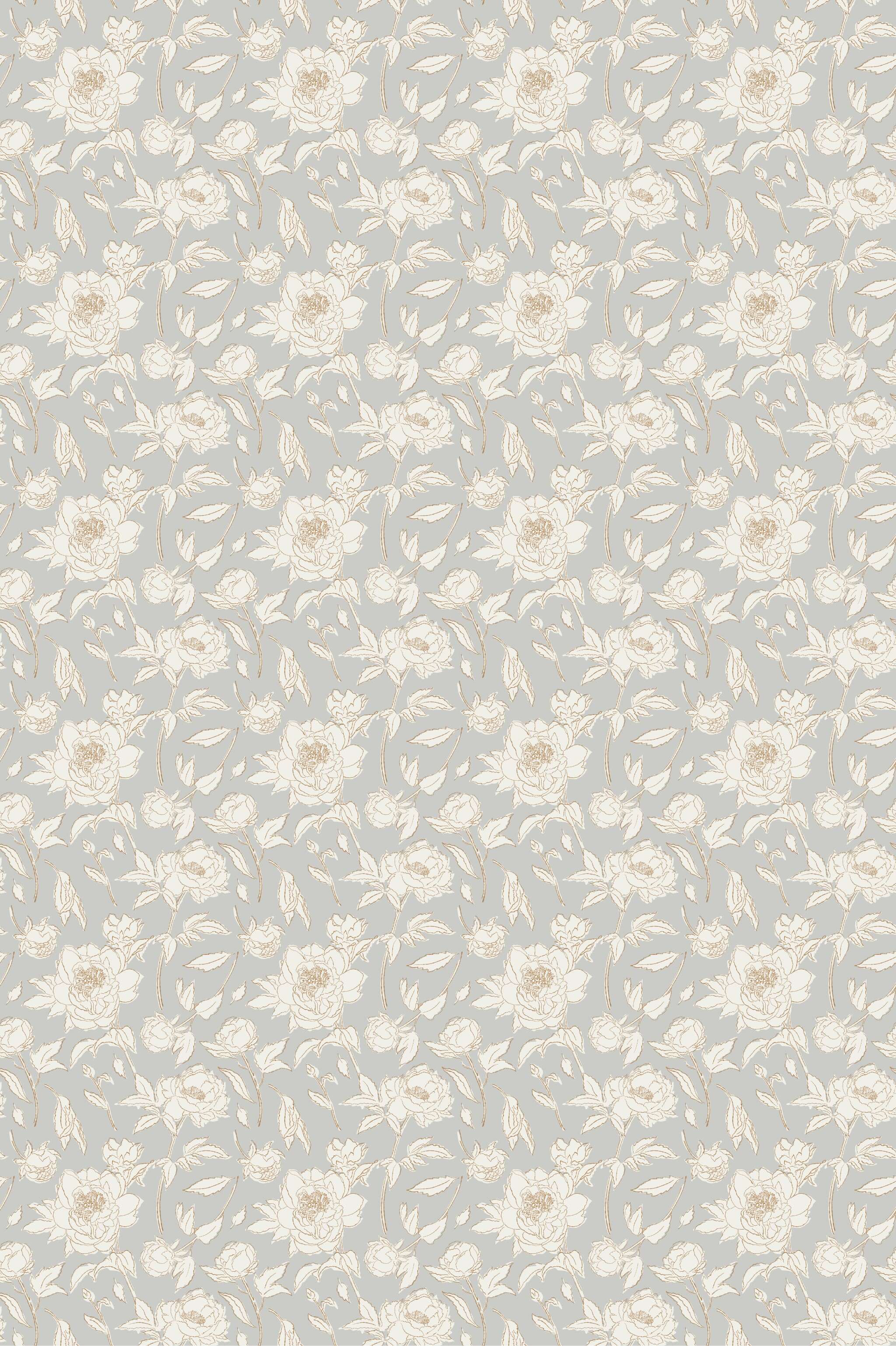 Sketched Peonies Wallpaper Stack 2436 x 3658 mm Love vs. Design texture.jpg